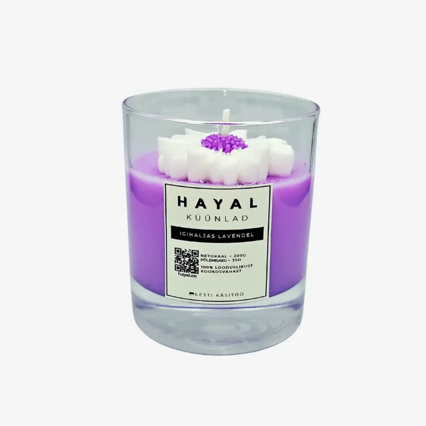 kookosküünal Igihaljas Lavendel Looduslik kookosküünal. Õrna aroomiga