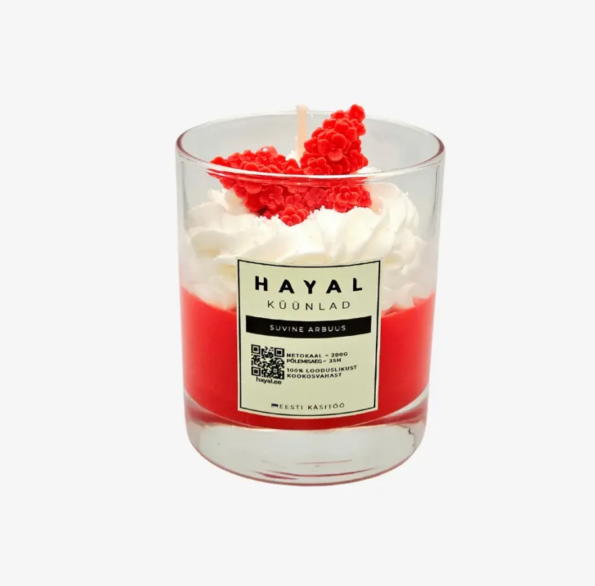 tekstuurküünal suvine arbuus tekstuurküünal suvine arbuus. õrna aroomiga ja looduslik vaha