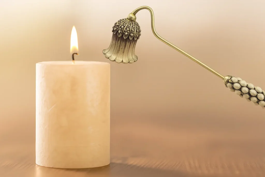 Küünla kustutaja Õhtulill küünlale kusutab küünlaleegi, küünlaleegi kustutaja