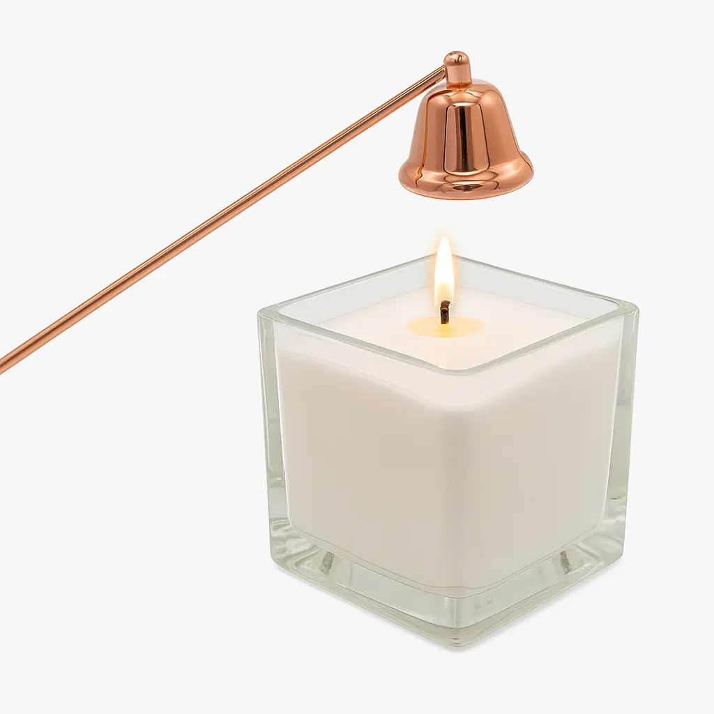 Küünlakustutaja koos küünlaag pronksi värvi pronsjas küünlaleegi kustutaja