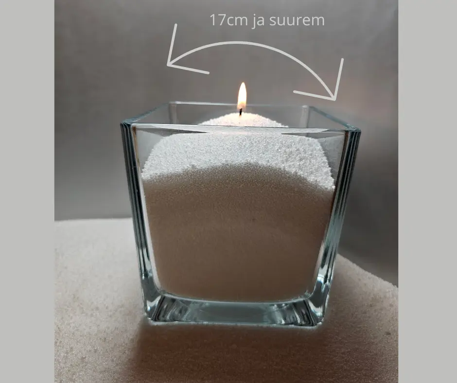 Liivaküünla tahi kasutamine lõhnastatud puuderküünal