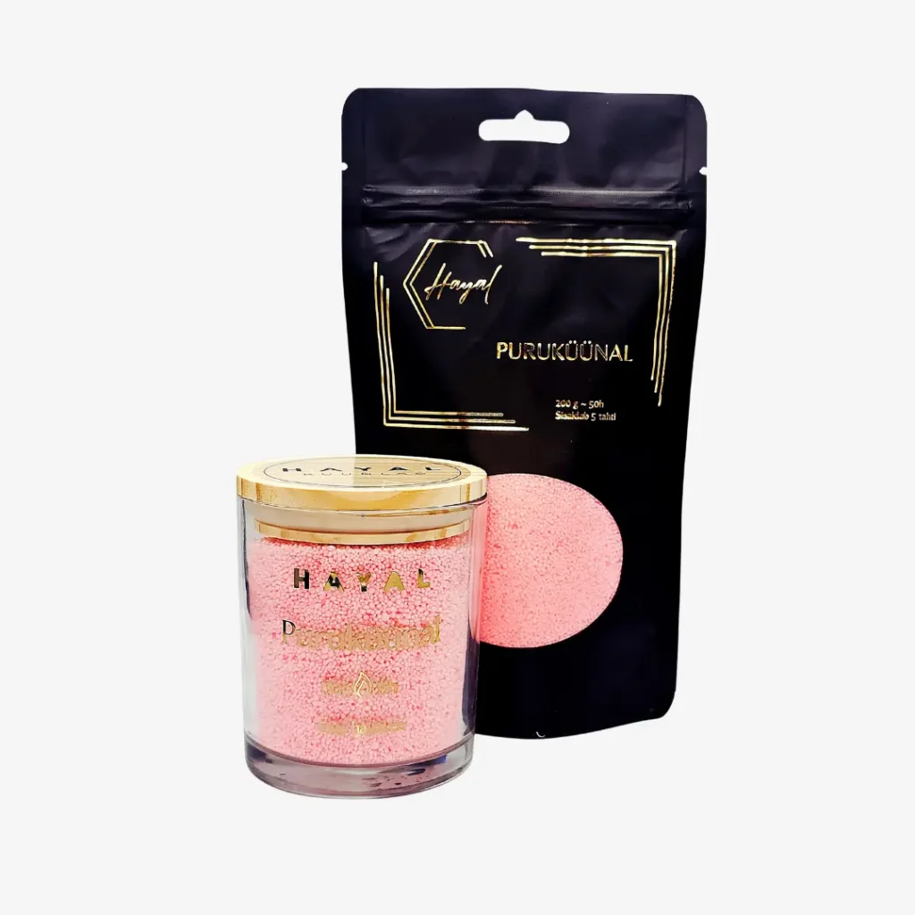 puruküünal klaasis + 200g täitepakk tume roosa puruküünal klaasis + 200g täitepakk Tume Roosa