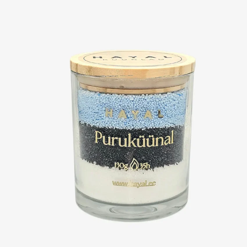 puruküünal “minu eesti” puruküünal “minu eesti” lipu värvides pulberküünal