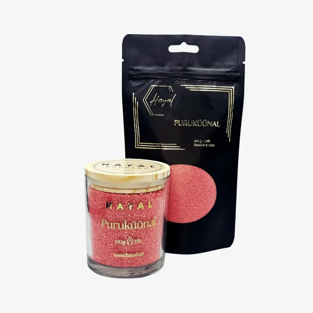 puruküünal klaasis + 200g täitepakk soe roosa puruküünal klaasis + 200g täitepakk soe roosa