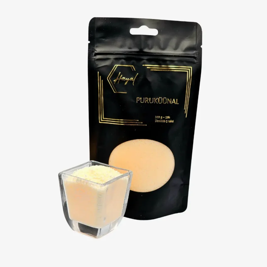 puruküünal täitepakk Virsiku oranz Värviline puruküünal täitepakendina. Lihtne kasutada