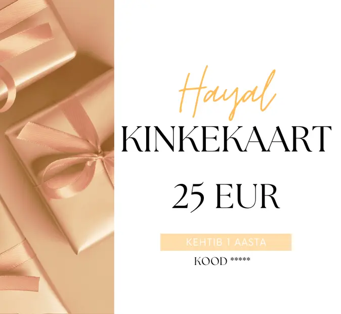 kinkekaart25 Hayal Küünlad Kinkekaart 25 EUR