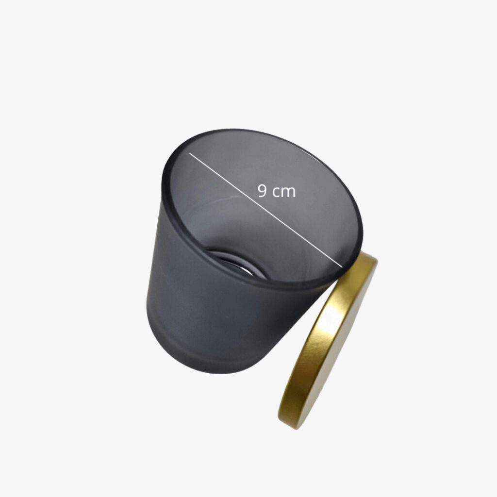 kellukesed - 16 Küünlavaas Frosted Must