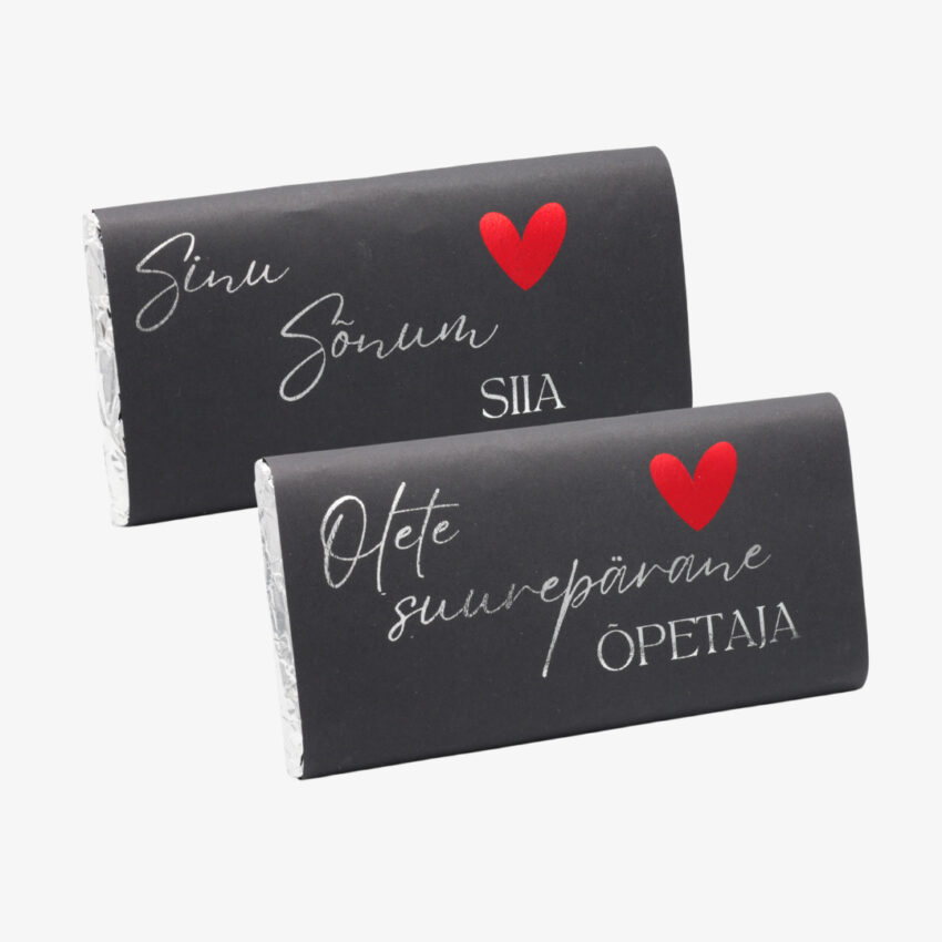 Sõnumiga Shokolaad Sõnumiga šokolaad